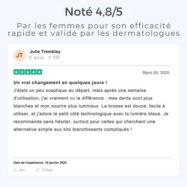IVISMILE – Brosse à dents LED